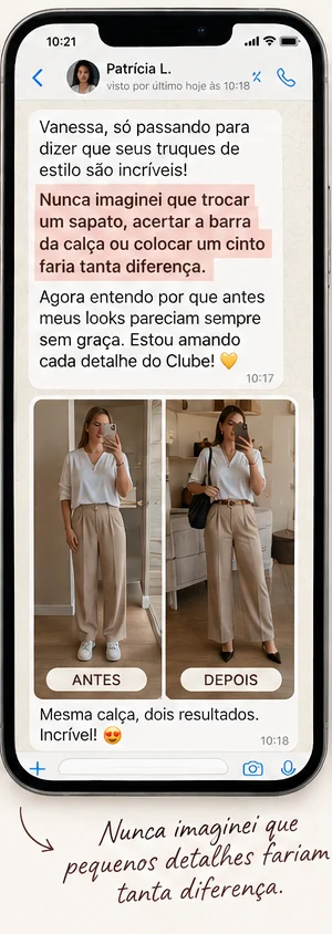 Conversa de Patrícia L. com Vanessa, conforme o anexo enviado